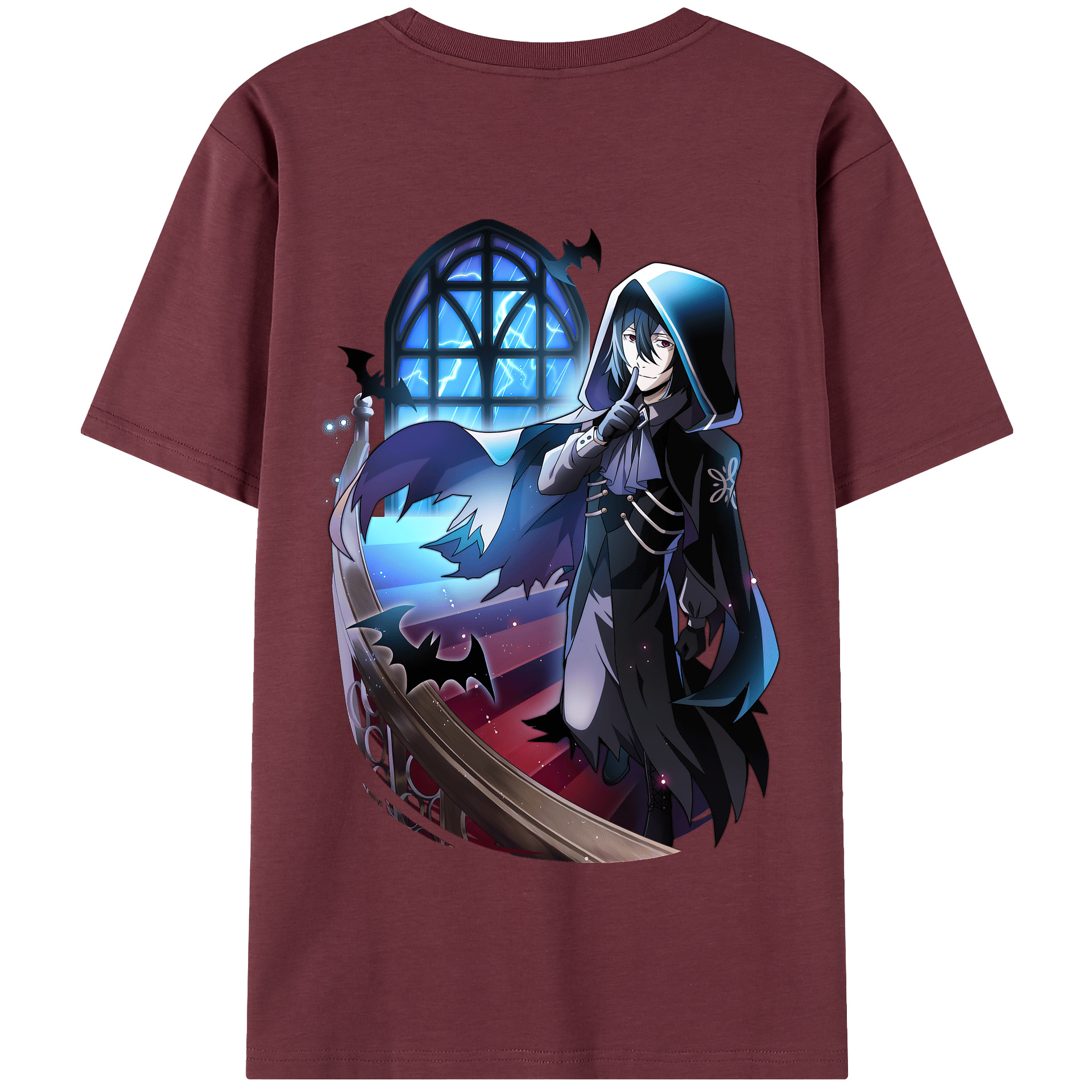 （画像用） 文豪ストレイドッグス Bungo Stray Dogs 綿100％半袖Tシャツ（背面プリント）